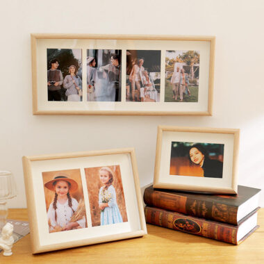 Custom creative wooden picture frame for indoor home decoration