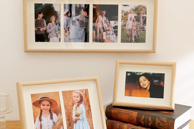 Custom creative wooden picture frame for indoor home decoration
