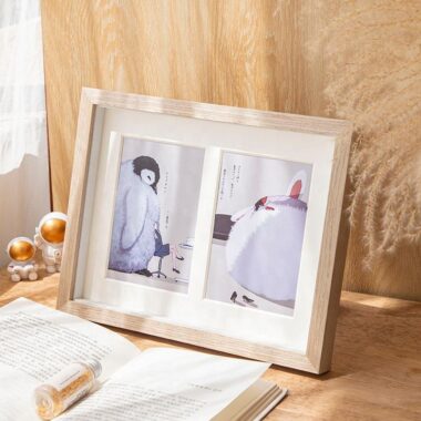 Custom creative wooden picture frame for indoor home decoration