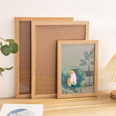 Custom modern minimalist wooden picture frame for stylish home décor