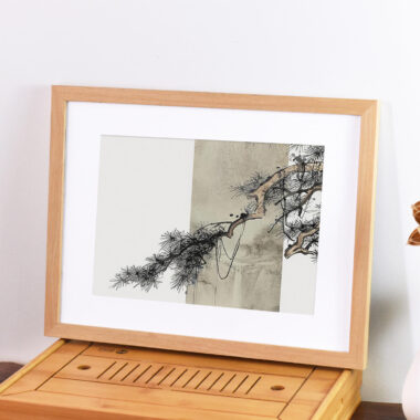 Custom modern minimalist wooden picture frame for stylish home décor