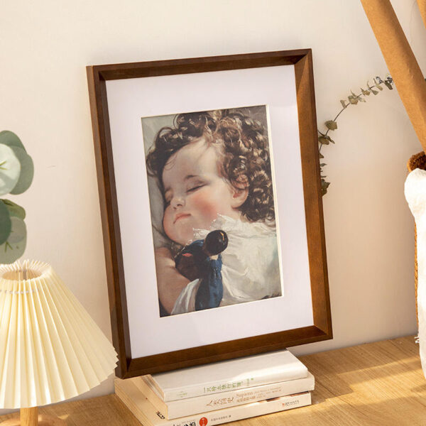 Retro Wooden Picture Frame for Home Décor – Living Room & Bedroom (4) Custom Vintage Wood Picture Frame for Living Room Wall Decoration