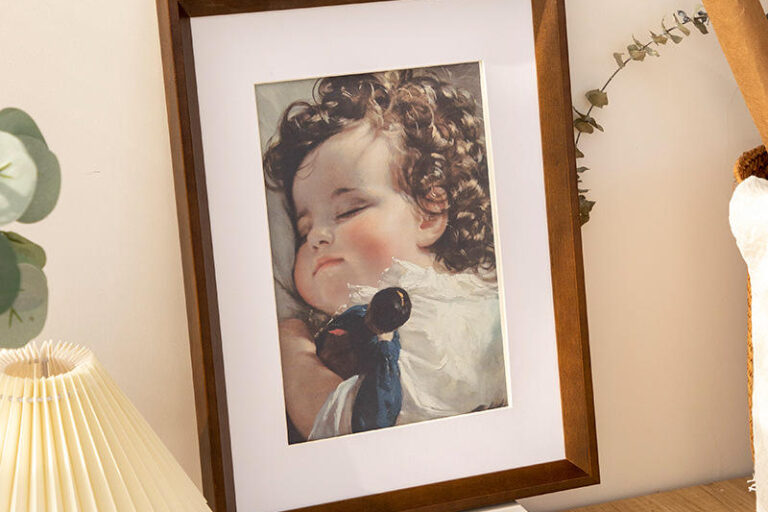 Custom Vintage Wood Picture Frame for Living Room Wall Decoration