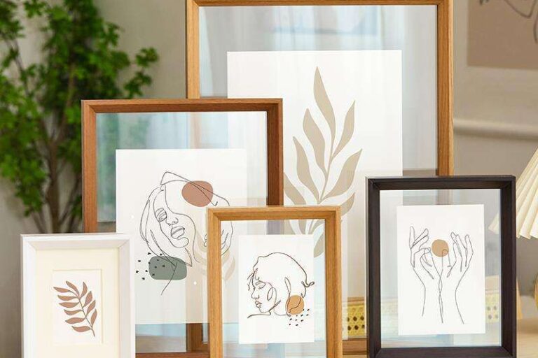 Custom Vintage Wood Picture Frame for Living Room Wall Decoration