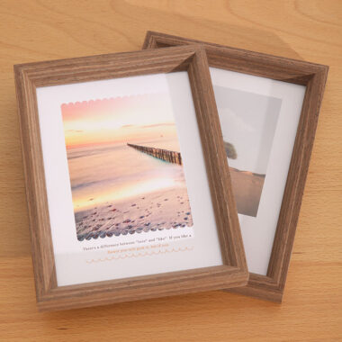 Custom modern minimalist wood picture frames for home decor