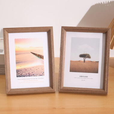 Custom modern minimalist wood picture frames for home decor