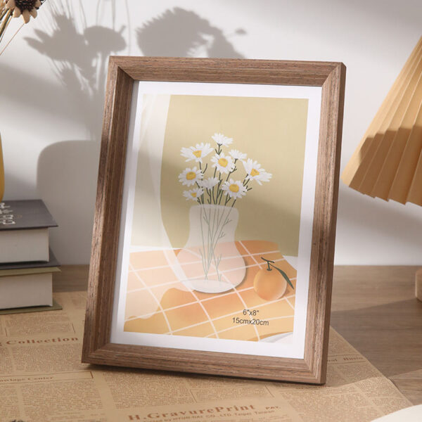 Custom modern minimalist wood picture frames for home decor