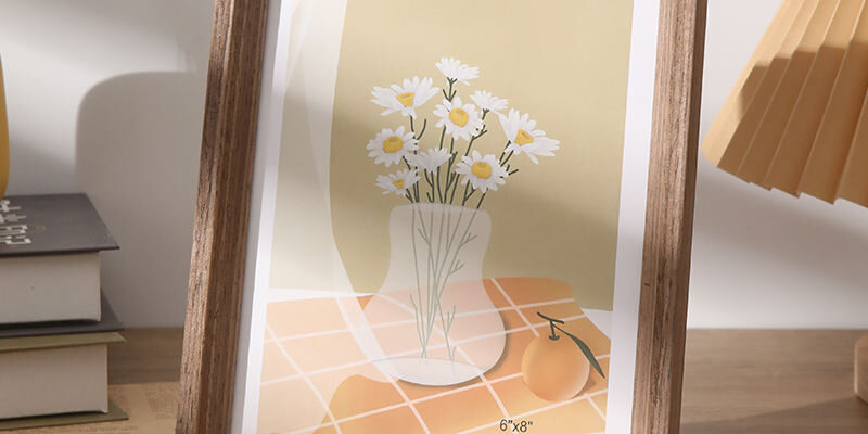 Custom modern minimalist wood picture frames for home decor