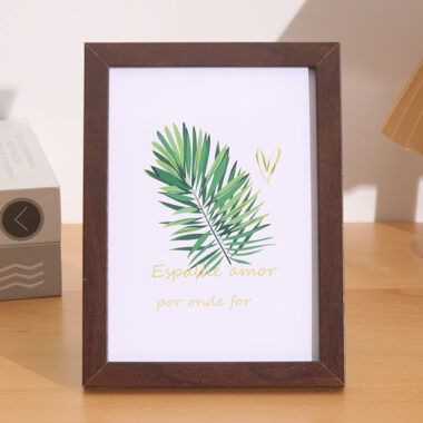 Custom modern minimalist wood picture frames for home decor