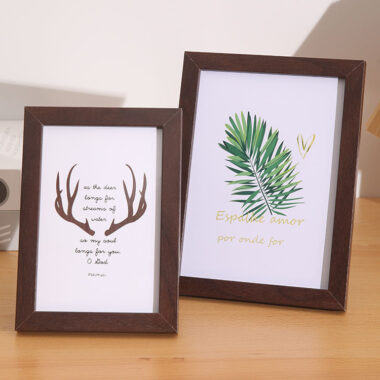 Custom modern minimalist wood picture frames for home decor