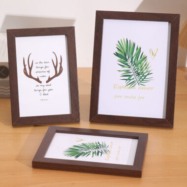 Custom modern minimalist wood picture frames for home decor