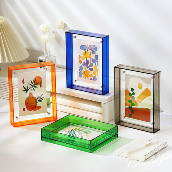 Clear Acrylic Picture Frame with Custom Size