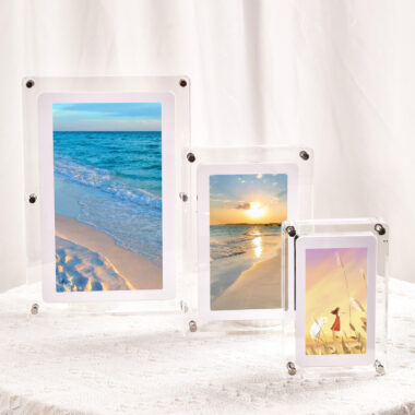 Clear Acrylic Family Photo Frame for Desktop or Wall