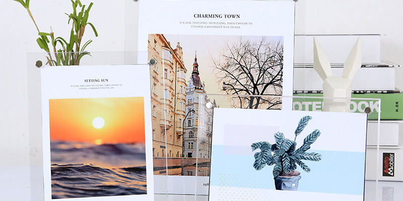 Clear Acrylic Family Photo Frame for Desktop or Wall