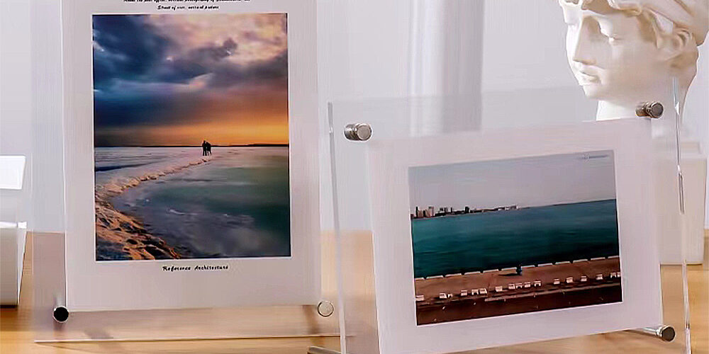 Clear Acrylic Family Photo Frame for Desktop or Wall