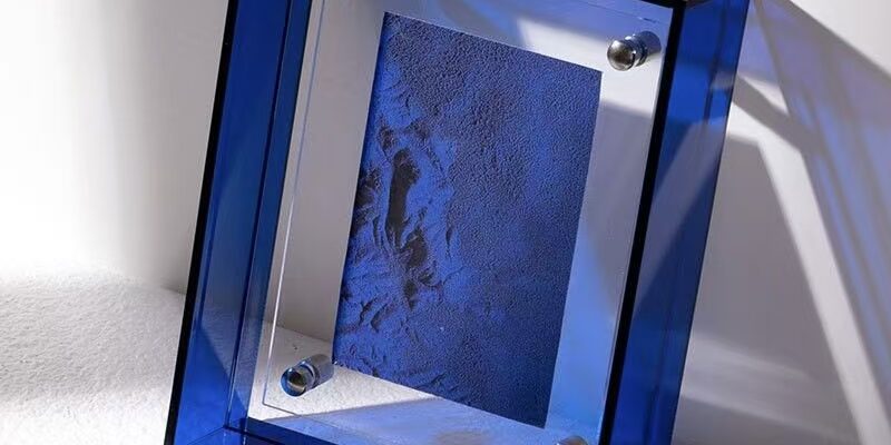 Creative transparent colored acrylic frame for modern display