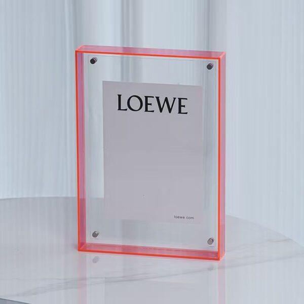 Custom acrylic frame for creative photos and poster display