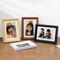 Custom solid wood desktop picture frame for interior décor