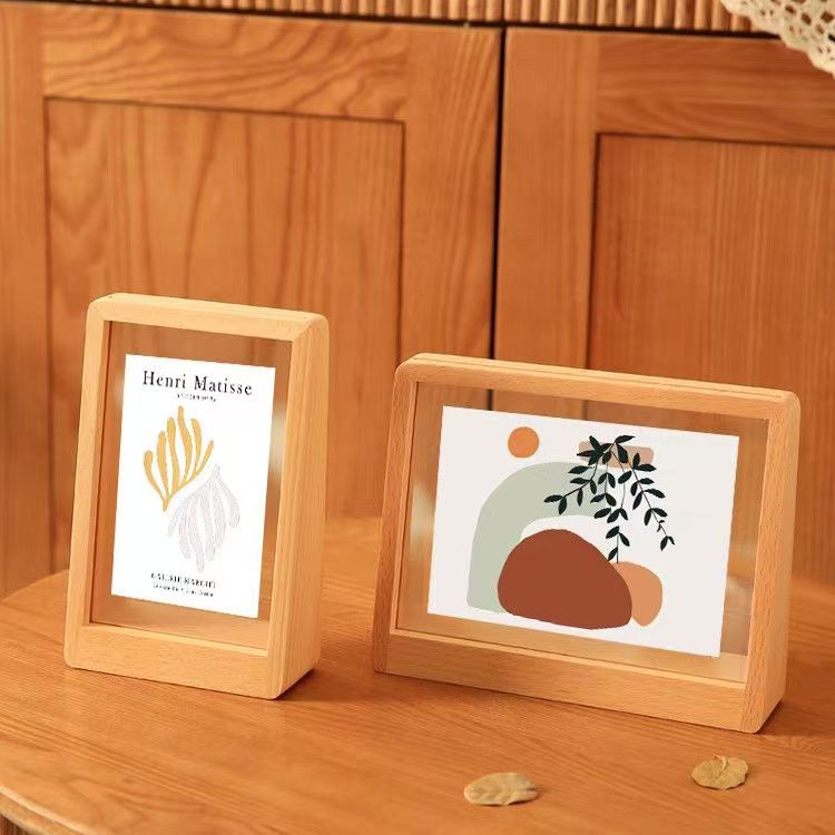 Custom T-shaped luxury solid wood picture frame for décor