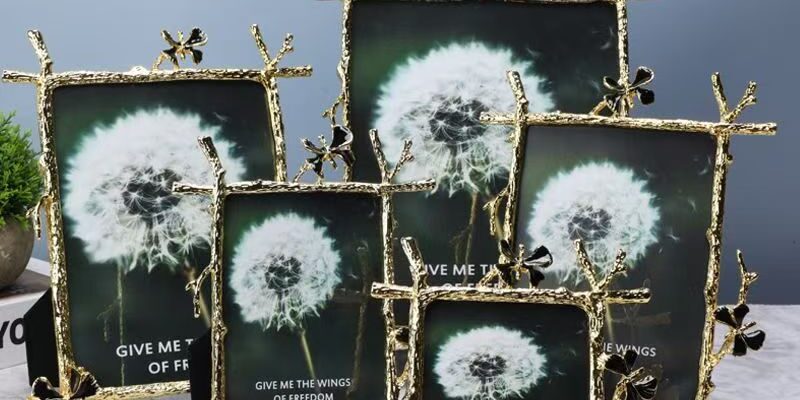 European luxury modern metal picture frame for home décor