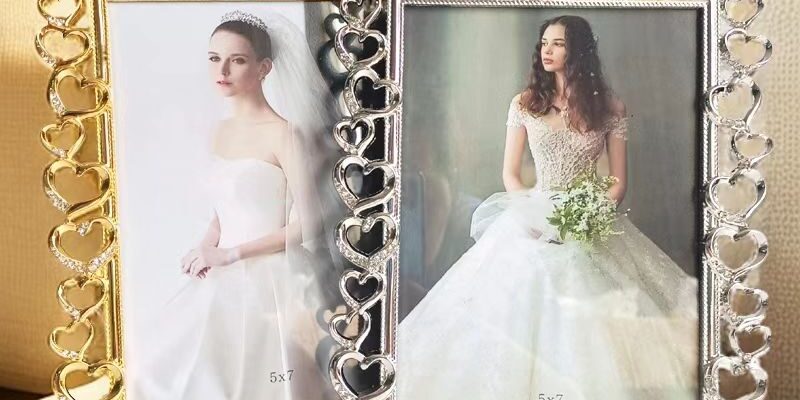 Fashion creative modern metal picture frame for desktop décor