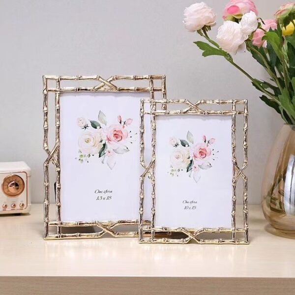 Fashion creative modern metal picture frame for desktop décor