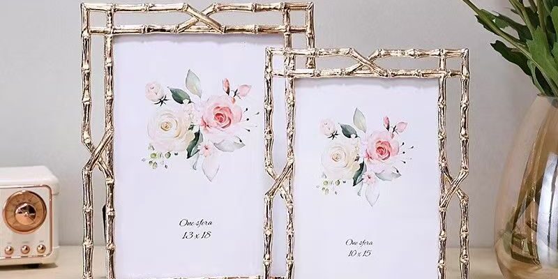 Fashion creative modern metal picture frame for desktop décor