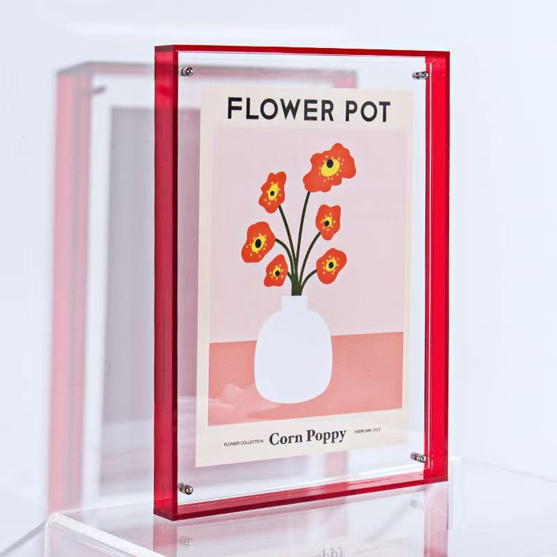 Luxury creative acrylic frame for wall and desktop display