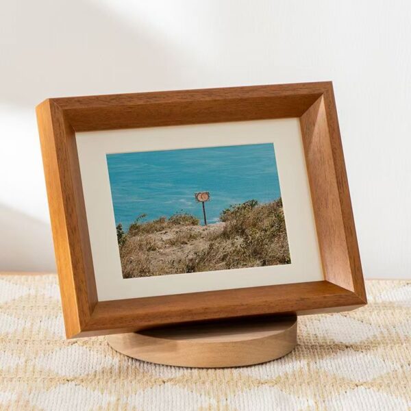 Premium textured solid wood decorative home picture frame