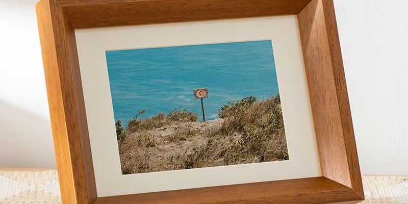 Premium textured solid wood decorative home picture frame