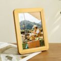 Rounded-corner creative solid wood picture frame for décor